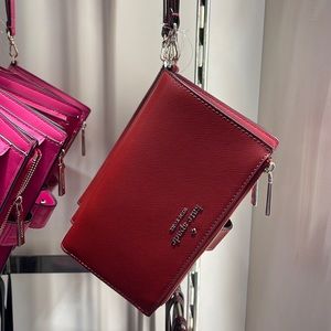 Kate Spade Staci Phone Wallet Wristlet
Red Currant